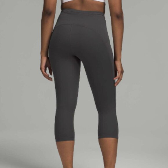 Lululemon Swift Speed High-Rise Crop 21" Inseam Graphite Gray 2 W6BJ9S Leggings - Picture 3 of 16